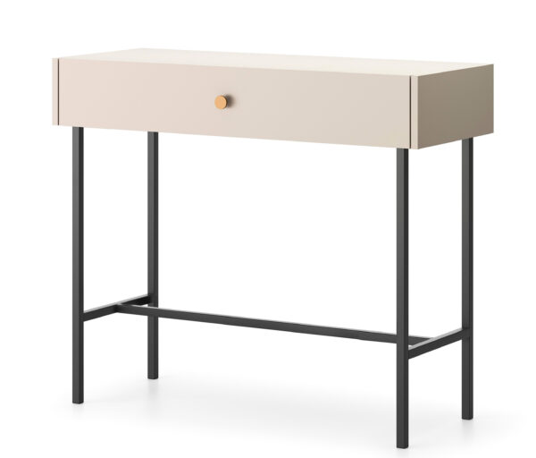 AX LIVING Tisch mit Schubladen Dinley 93 cm auf Metallgestell