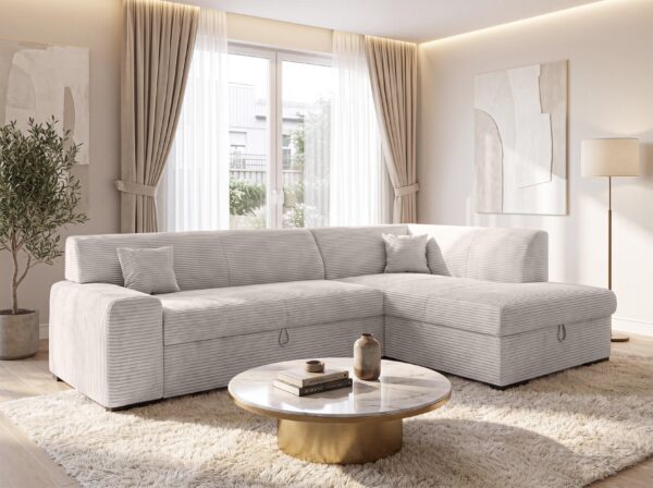 AX LIVING Couch für Wohnzimmer Lucera 260 cm Schlafsofa R / L