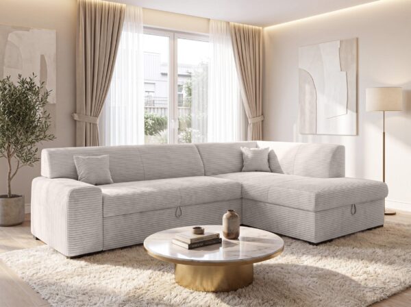 AX LIVING Couch für Wohnzimmer Lucera 260 cm Schlafsofa R / L