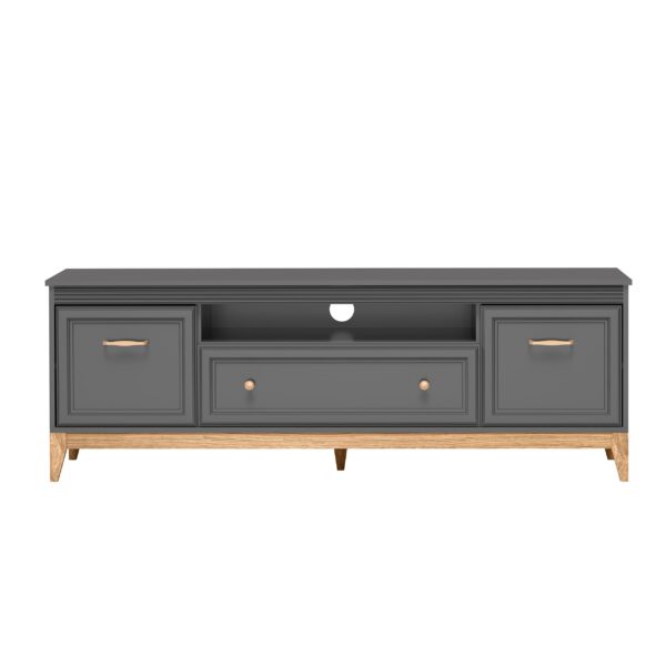 AX LIVING TV Lowboard Nymphen 179 cm 1 Schublade 2 Türen MDF Eiche