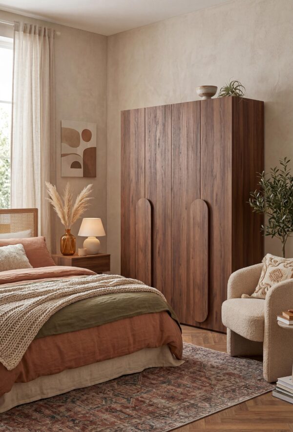 AX LIVING Omodeo Kleiderschrank 170 breit mit stilvollen Griffen