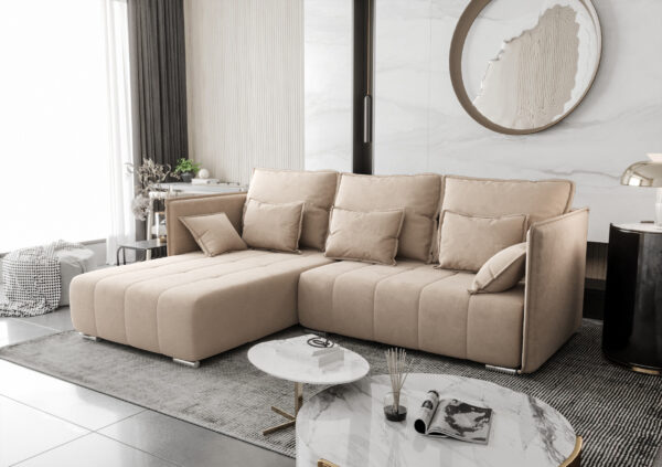 AX LIVING Ecksofa mit Schlaffunktion Florinna 248cm L-Form