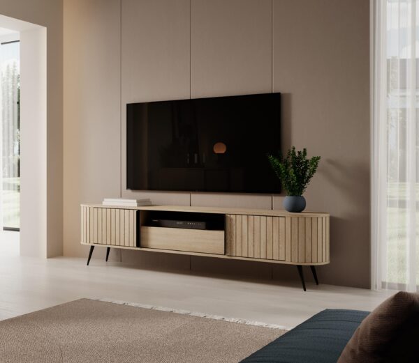 AX LIVING Lowboard Sanremi TV Schiebeschrank 196 cm