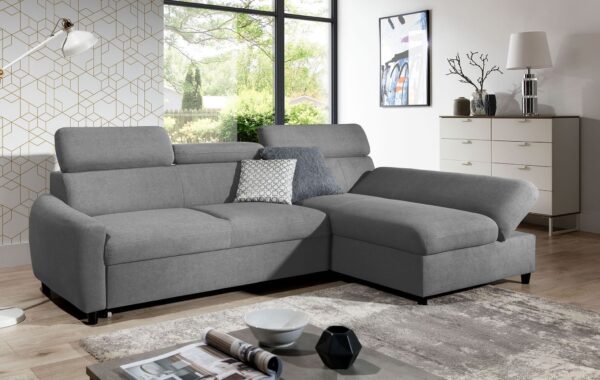 AX LIVING Klein Sofa mit Schlaffunktion Olettio Mini 260 cm R / L