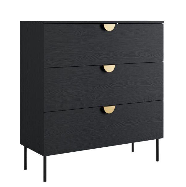 AX LIVING Kommode mit Schubladen Brunelli 100 cm Griffe