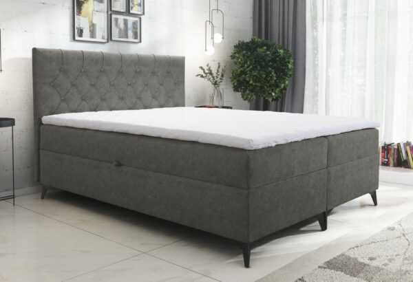 AX LIVING Boxspringbett 140/160/180x200 Palmeria Stauraum und Topper