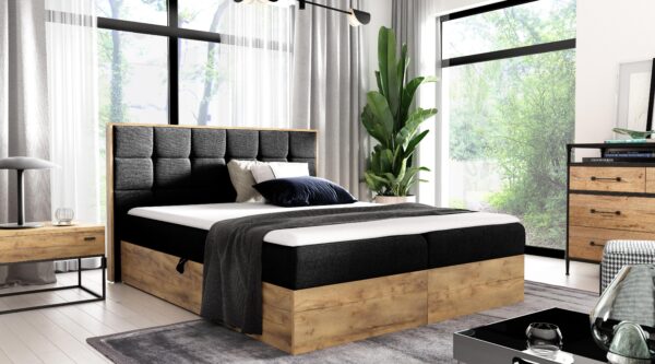 AX LIVING Boxspringbett 140/160/180x200 cm mit Bettkasten Vendio