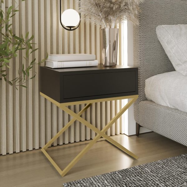 AX LIVING Nachttisch modern Aleio X – 45cm breit