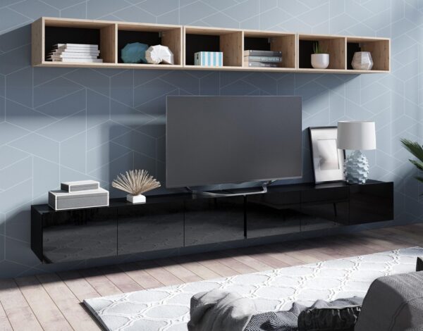 AX LIVING Wohnwand Modern Kossana 33 – 300 cm