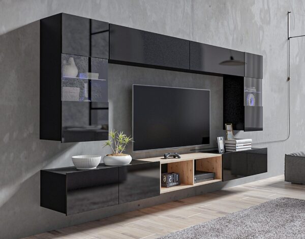 AX LIVING Wohnwand Wohnzimmer Kossana 24 – 300cm