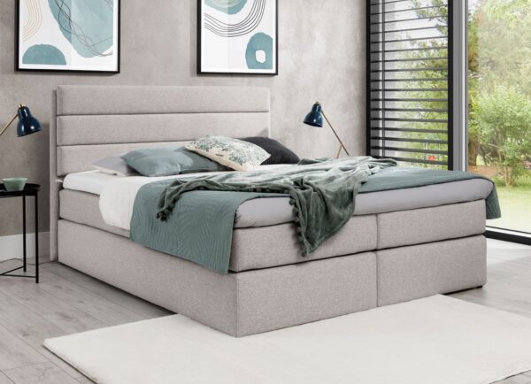 AX LIVING Boxspringbett 140/160/180x200 Sequoio Matratze und Topper