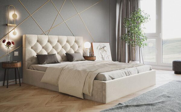 AX LIVING 120/140/160/180 cm Bett Lattenrost Silino VII ohne Matratze
