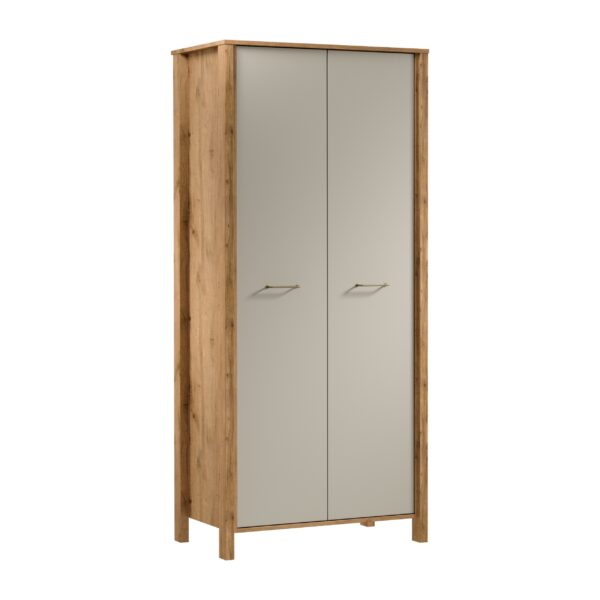 AX LIVING Schlafzimmer Schrank Kleiderschrank Iseonia S2T 90 cm breit